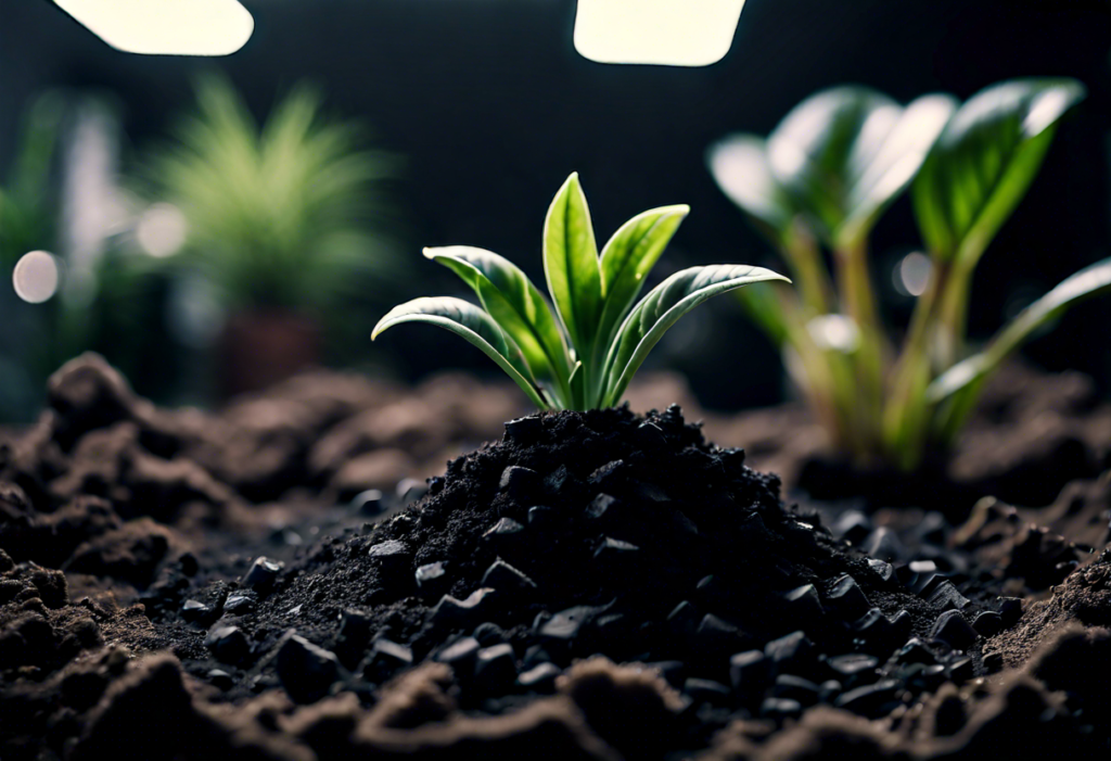 Charcoal In Indoor Plant Soil