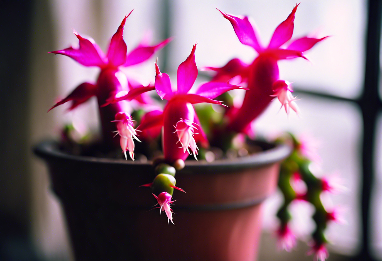 Christmas Cactus (Schlumbergera Bridgesii)